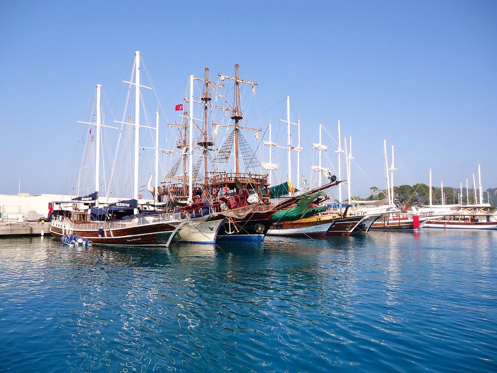 Boote im Hafen von Kemer